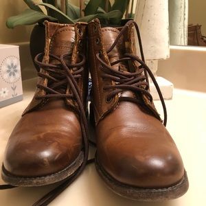 Frye Lace Up Ankle Boots